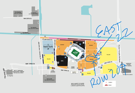 2023 dolphins parking